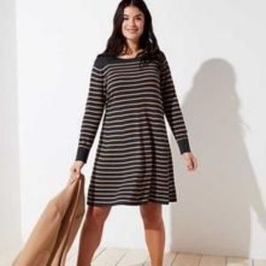 Striped sweater dress